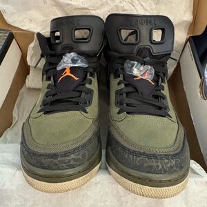 Jordan Spizike Olive and Black Sneakers